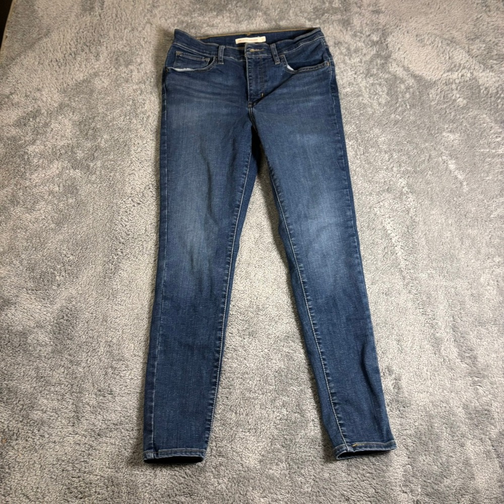 Simply Vera Vera Wang Womens Skinny Jeans Dark Wash Stretch Denim Size L